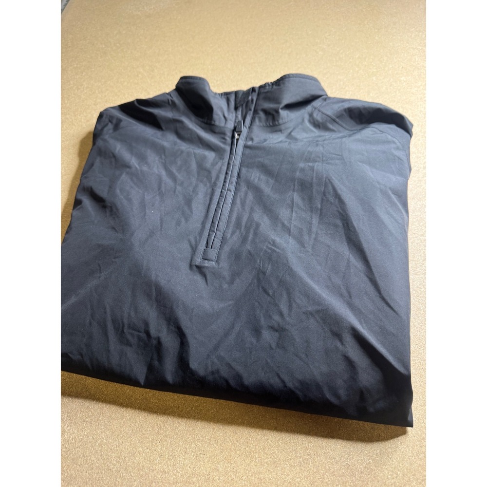 Zero Restriction Tour Series Mens XL Black Golf Windbreaker Quarter Zip Pullover